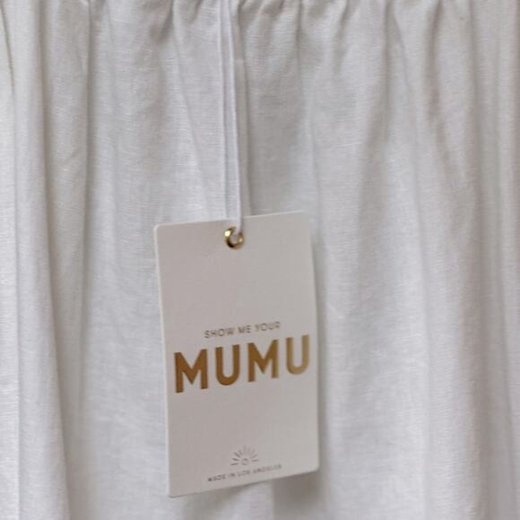 Show Me Your Mumu Angel Maxi Dress Womens Size White Dress beach Bridal XL - Picture 3 of 16